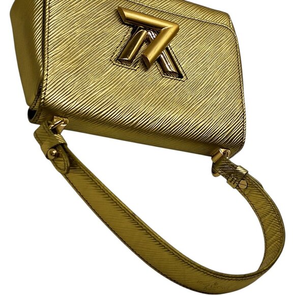 (S6) Louis Vuitton Hand Bag Twist PM Gold Epi Leather - Picture 5 of 13